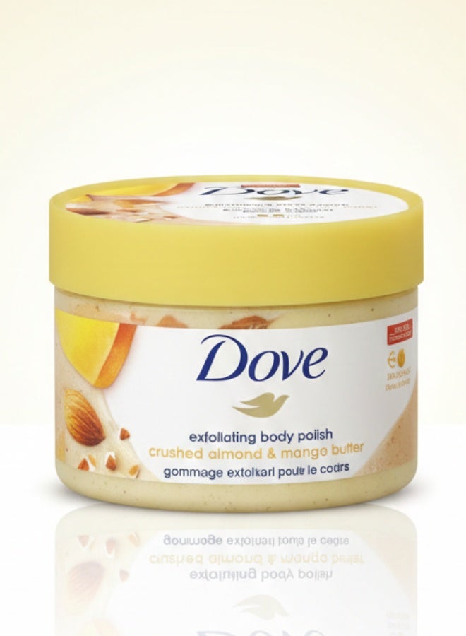 دوف مقشر الجسم باللوز المطحون وزبدة المانجو 298 جرام عناية بالجسم تغذية عميقة وبشرة ناعمة - Image 1